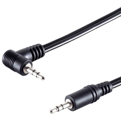 Klinke kabel winkel 5mm - 3,5mm, aux