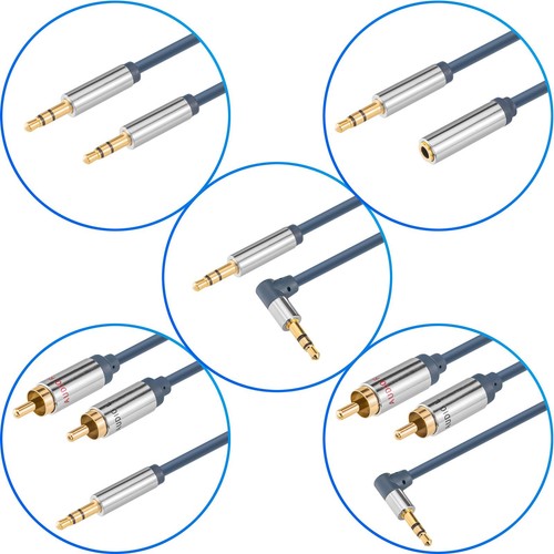 Aux kabel 5mm - kabel, stecker