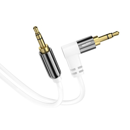 Aux kabel weiß 5mm - 5m,